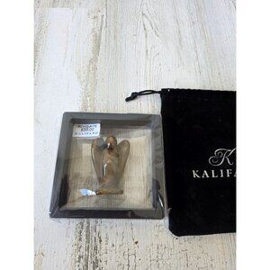 Kalifano tiger eye protection Angel cherub statue figurine Crystal Rock